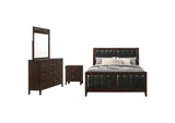 202091KW-S4 Carlton 4-piece California King Bedroom Set Cappuccino
