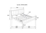 202091KW-S5 Carlton 5-piece California King Bedroom Set Cappuccino