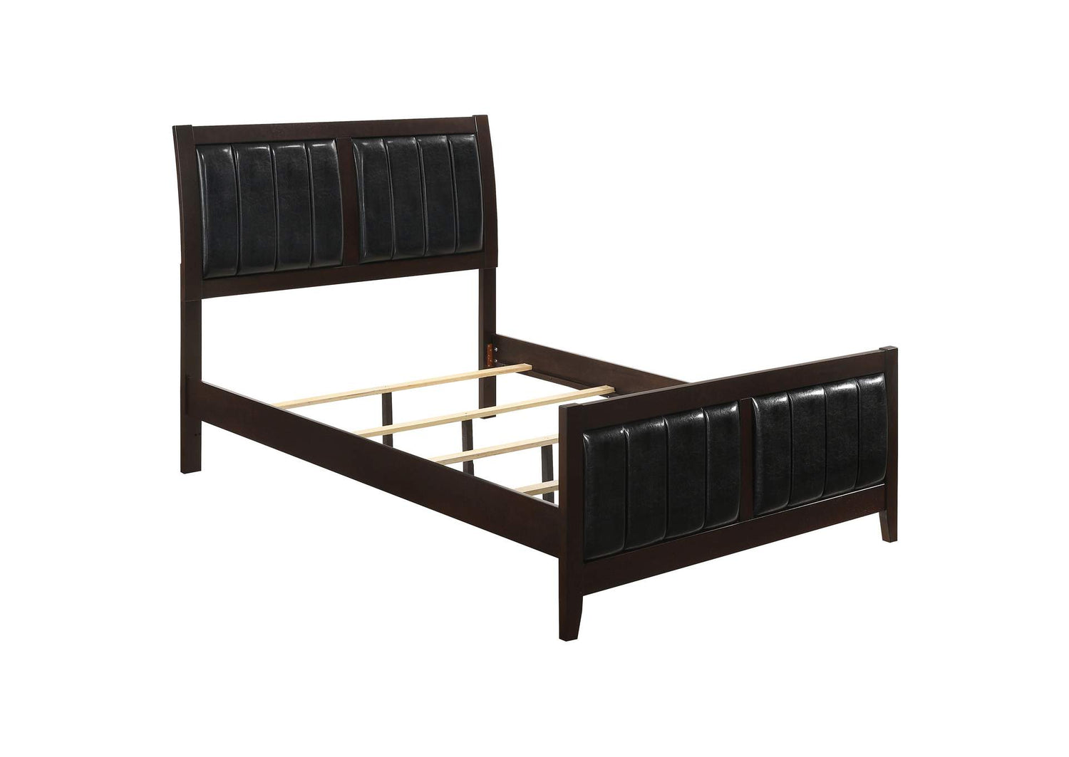 Carlton Wood California King Panel Bed Cappuccino
