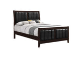 202091KW Carlton Wood California King Panel Bed Cappuccino
