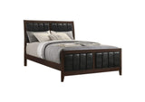 202091Q Carlton Wood Queen Panel Bed Cappuccino