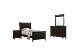 202091T-S4 Carlton 4-piece Twin Bedroom Set Cappuccino