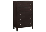 202091T-S5 Carlton 5-piece Twin Bedroom Set Cappuccino