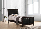 202091T Carlton Wood Twin Panel Bed Cappuccino