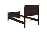 202091T Carlton Wood Twin Panel Bed Cappuccino