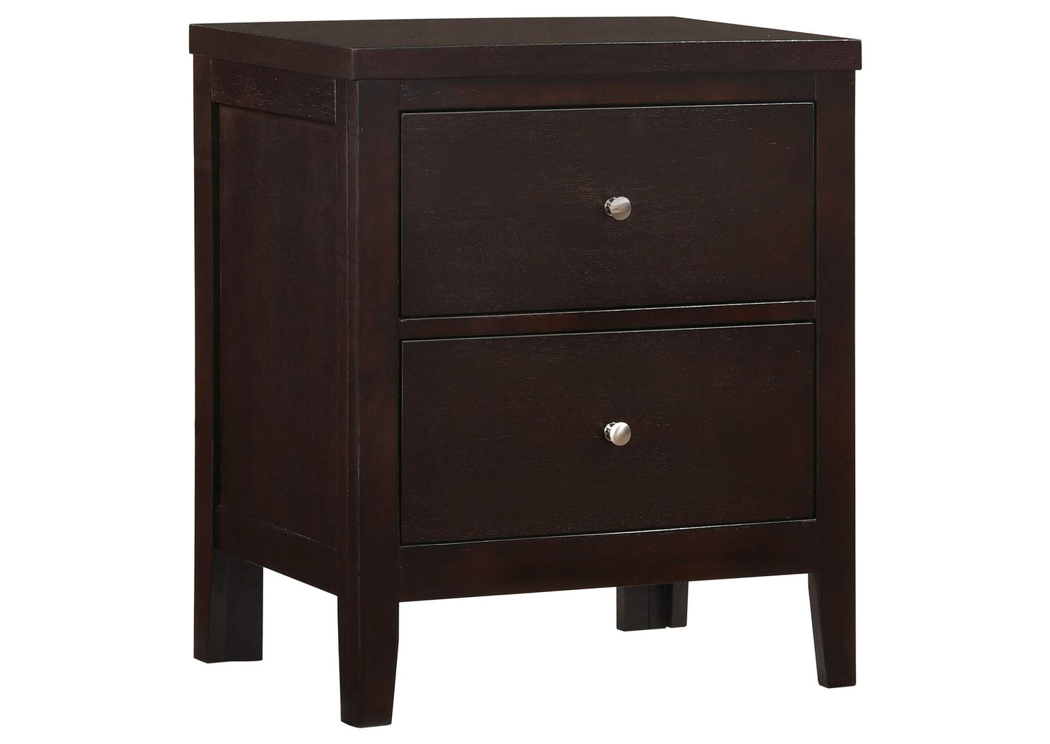 202092 Carlton 2-drawer Nightstand Cappuccino