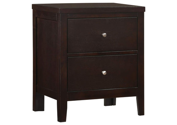 202092 Carlton 2-drawer Nightstand Cappuccino