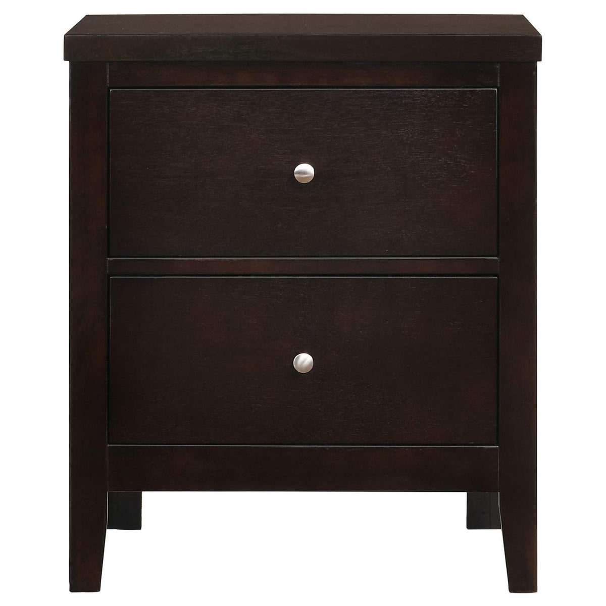202092 Carlton 2-drawer Nightstand Cappuccino