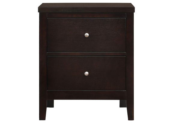 202092 Carlton 2-drawer Nightstand Cappuccino