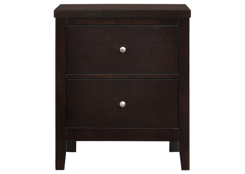 202092 Carlton 2-drawer Nightstand Cappuccino