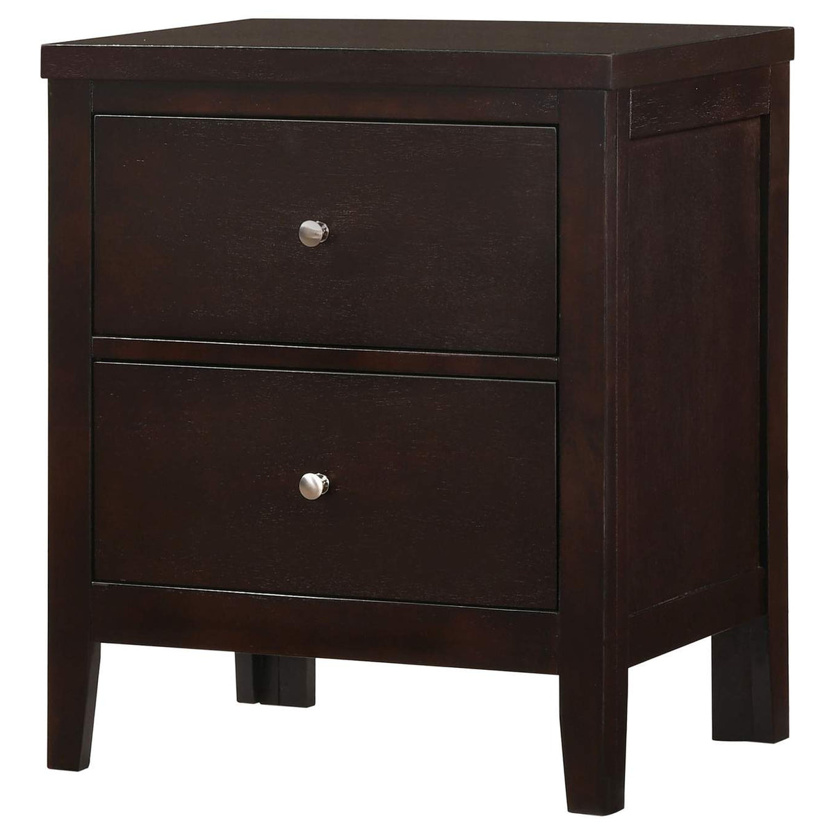 202092 Carlton 2-drawer Nightstand Cappuccino