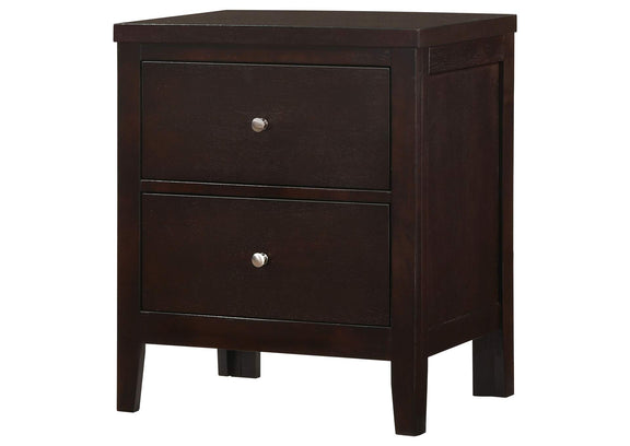 202092 Carlton 2-drawer Nightstand Cappuccino