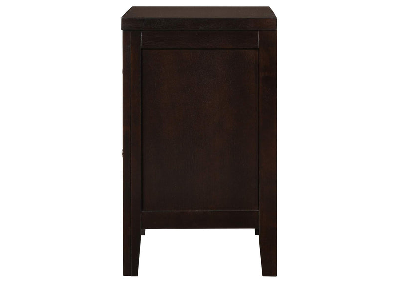 202092 Carlton 2-drawer Nightstand Cappuccino