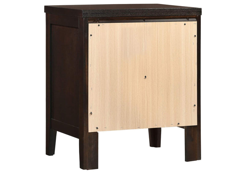 202092 Carlton 2-drawer Nightstand Cappuccino