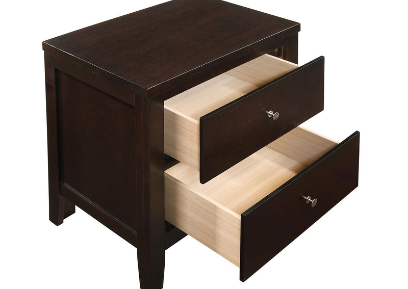 202092 Carlton 2-drawer Nightstand Cappuccino