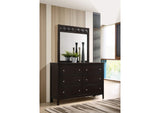 202093M Carlton 6-drawer Dresser with Mirror Cappuccino