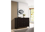202093 Carlton 6-drawer Dresser Cappuccino