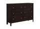 202093 Carlton 6-drawer Dresser Cappuccino