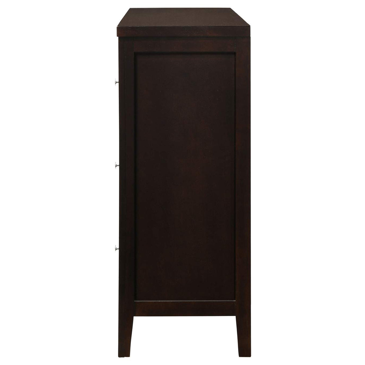 202093 Carlton 6-drawer Dresser Cappuccino