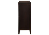 202093 Carlton 6-drawer Dresser Cappuccino