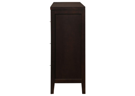 202093 Carlton 6-drawer Dresser Cappuccino