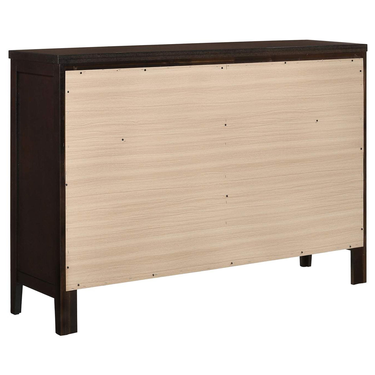 202093 Carlton 6-drawer Dresser Cappuccino