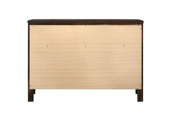 202093 Carlton 6-drawer Dresser Cappuccino