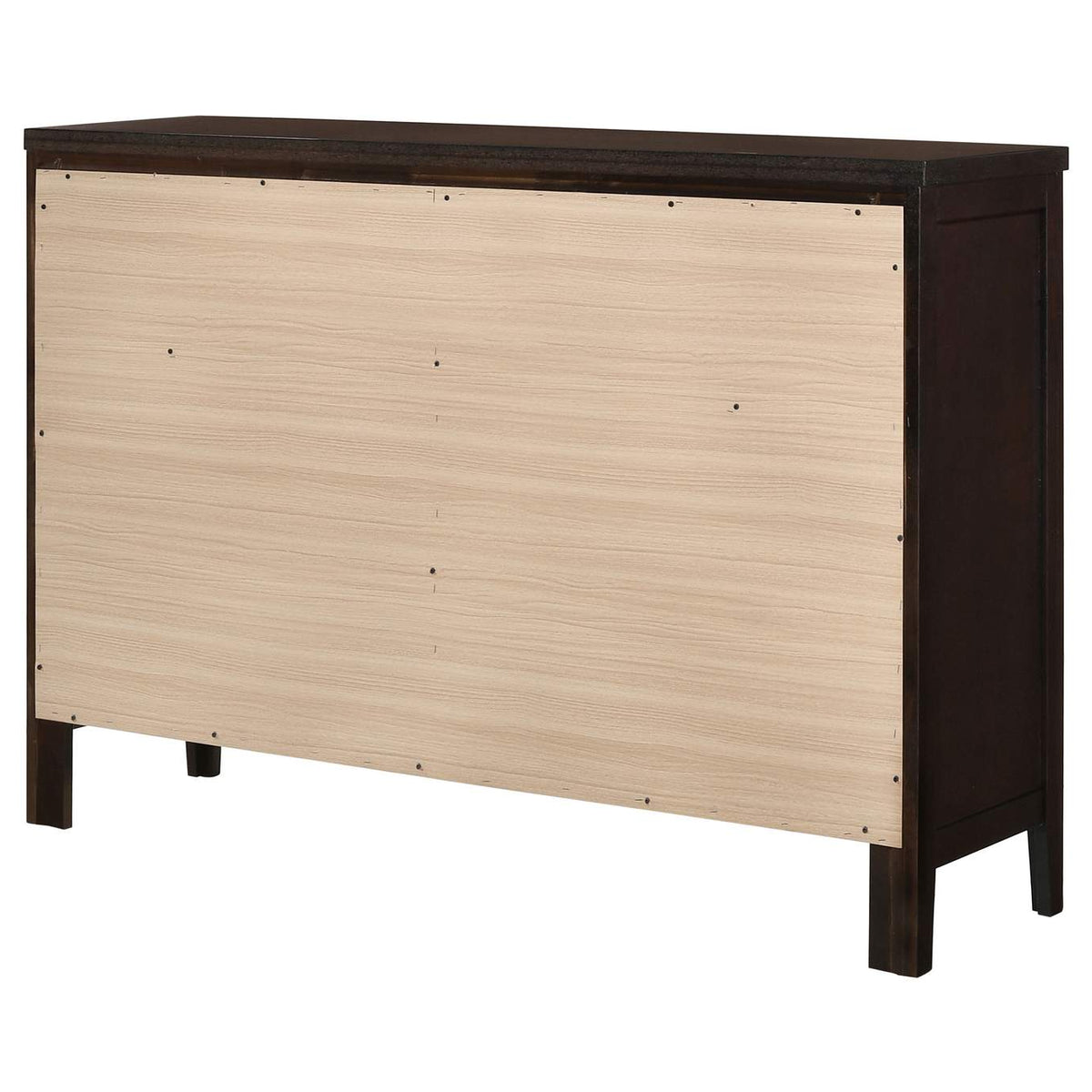 202093 Carlton 6-drawer Dresser Cappuccino