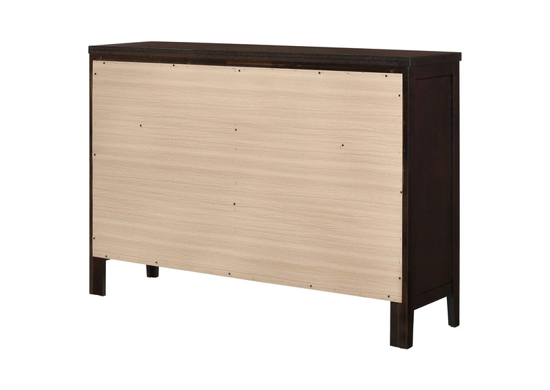 202093 Carlton 6-drawer Dresser Cappuccino