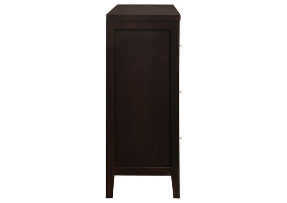 202093 Carlton 6-drawer Dresser Cappuccino