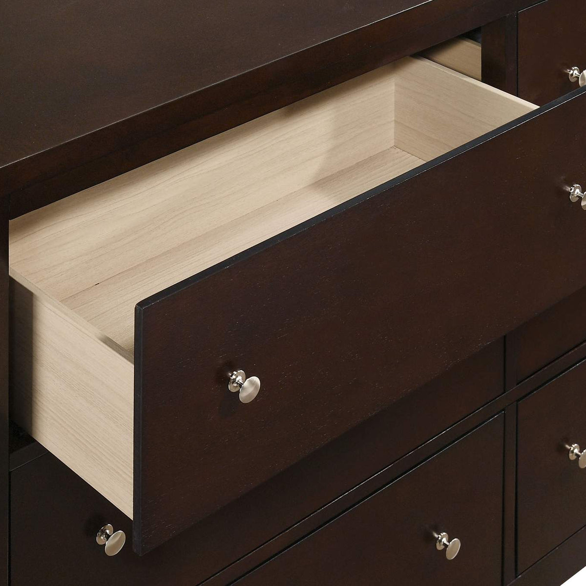 202093 Carlton 6-drawer Dresser Cappuccino