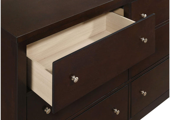 202093 Carlton 6-drawer Dresser Cappuccino