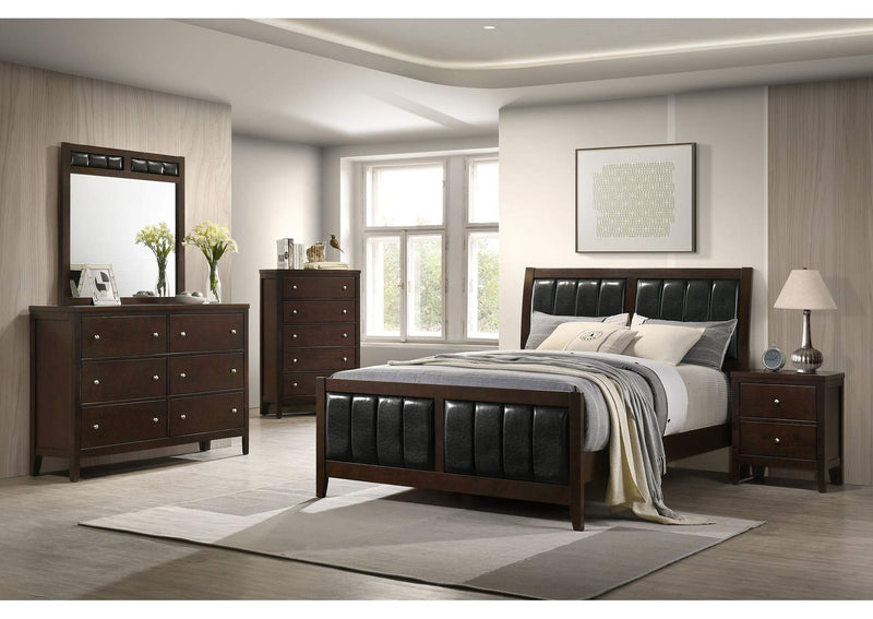 202093 Carlton 6-drawer Dresser Cappuccino