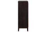 202095 Carlton 5-drawer Bedroom Chest Cappuccino