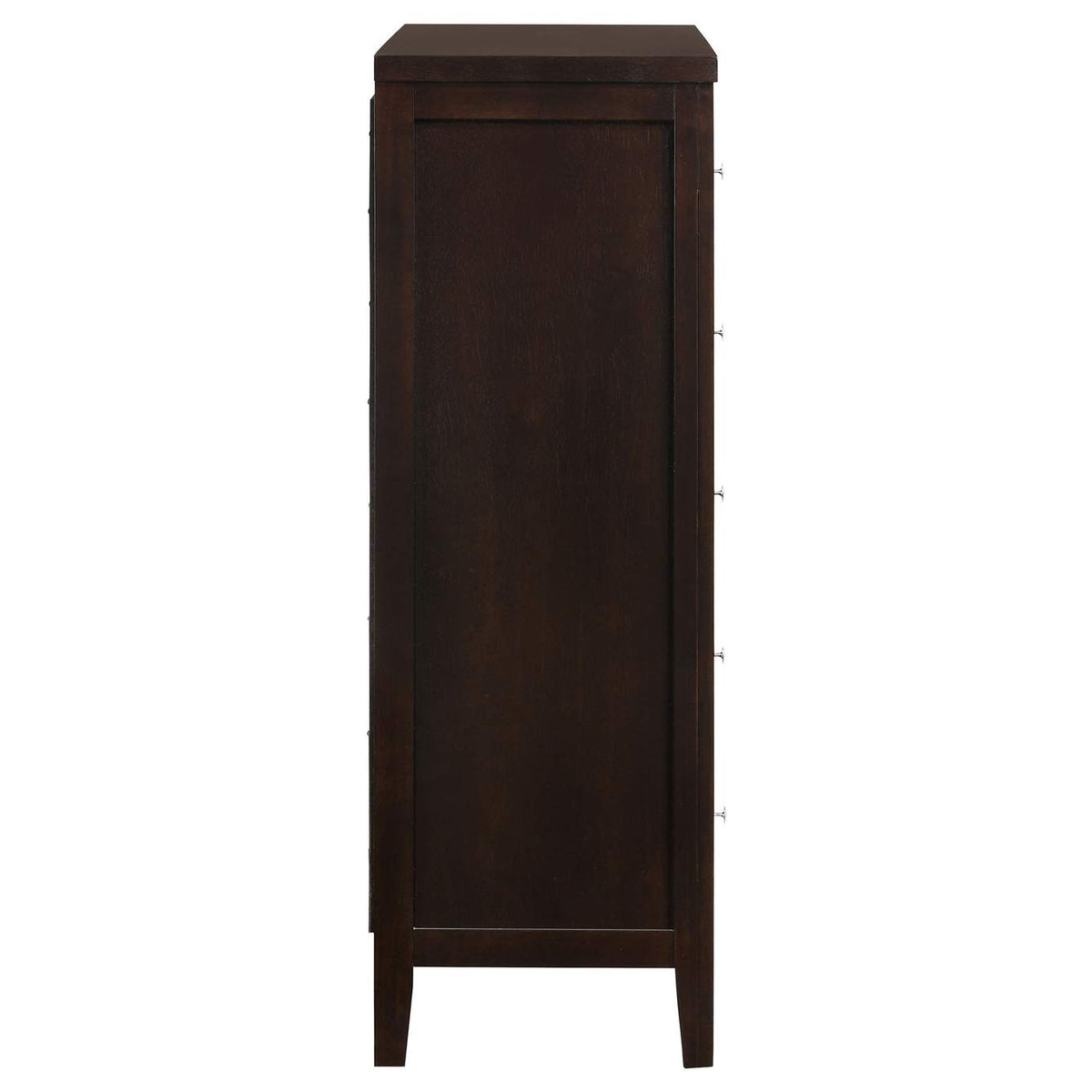 202095 Carlton 5-drawer Bedroom Chest Cappuccino