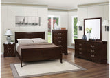 Louis Philippe 5-piece Full Bedroom Set Cappuccino