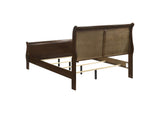 202411F Louis Philippe Wood Full Sleigh Bed Cappuccino
