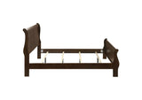 202411KE Louis Philippe Wood Eastern King Sleigh Bed Cappuccino