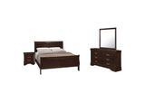 202411Q-S4 Louis Philippe 4-piece Queen Bedroom Set Cappuccino