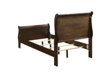 202411T Louis Philippe Wood Twin Sleigh Bed Cappuccino