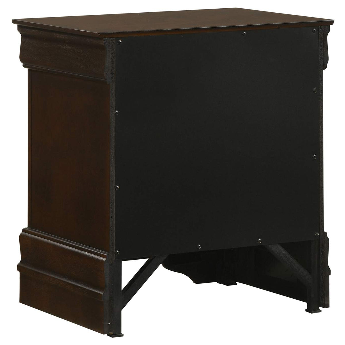 202412 Louis Philippe 2-drawer Nightstand Cappuccino