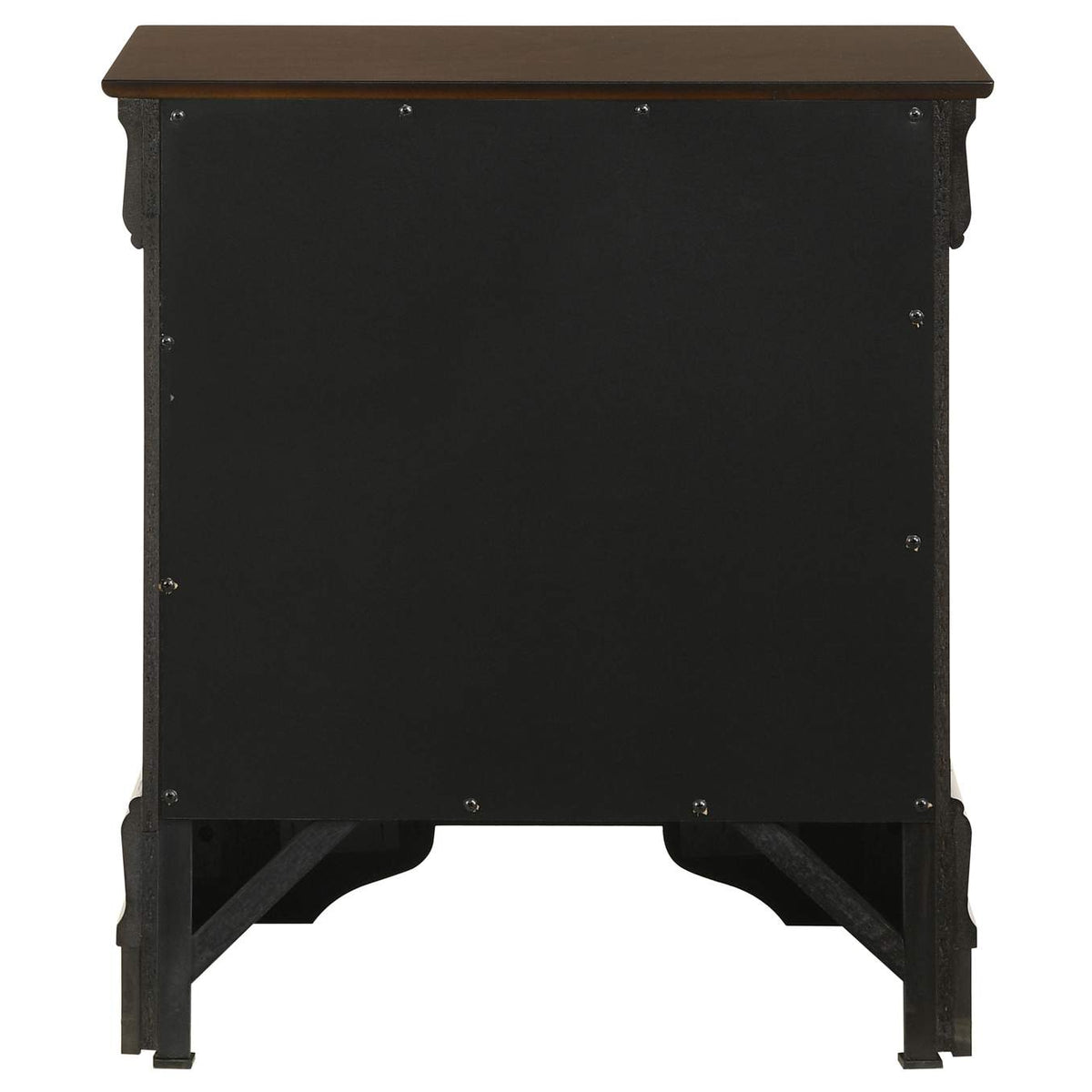 202412 Louis Philippe 2-drawer Nightstand Cappuccino