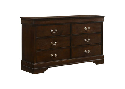 202413 Louis Philippe 6-drawer Dresser Cappuccino