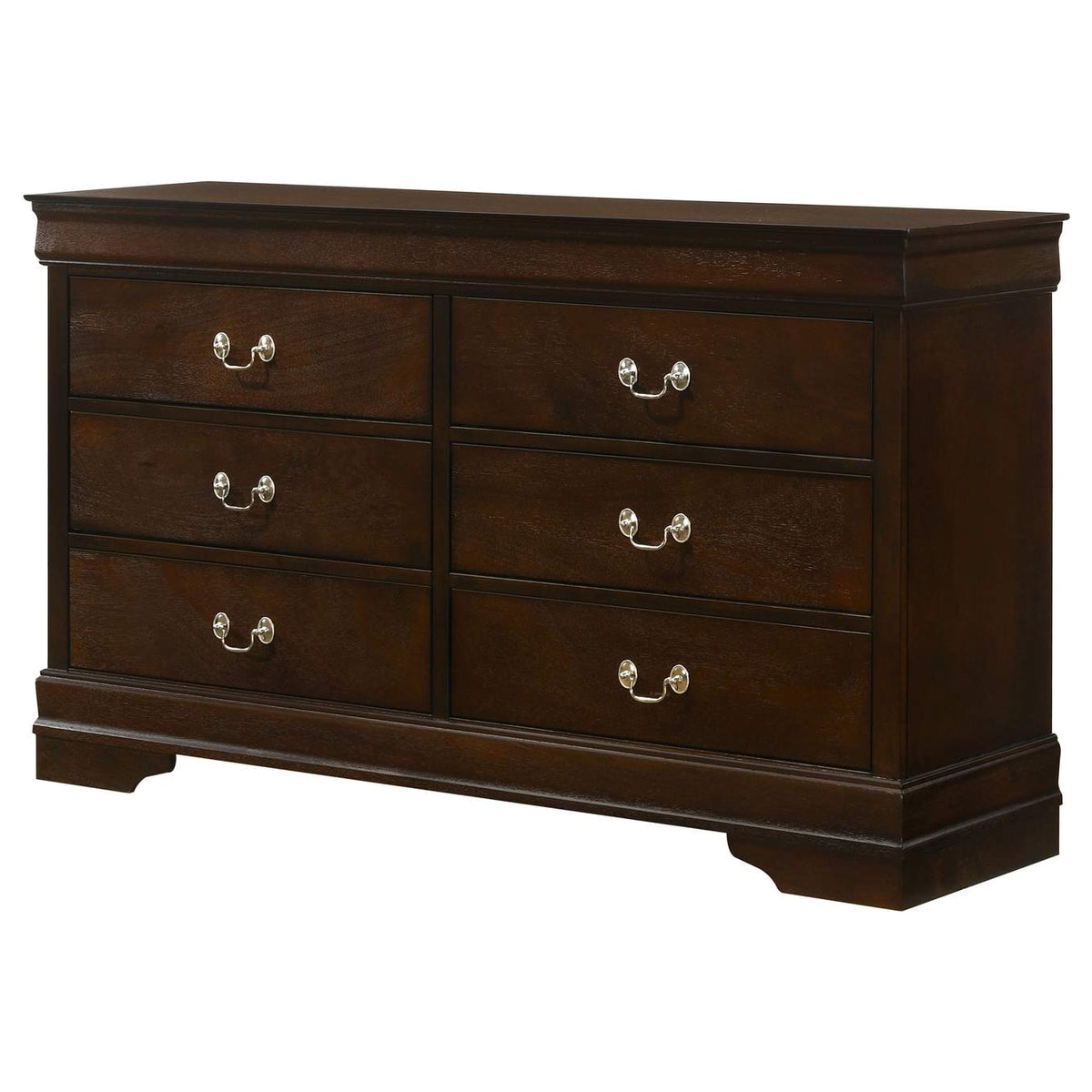 202413 Louis Philippe 6-drawer Dresser Cappuccino