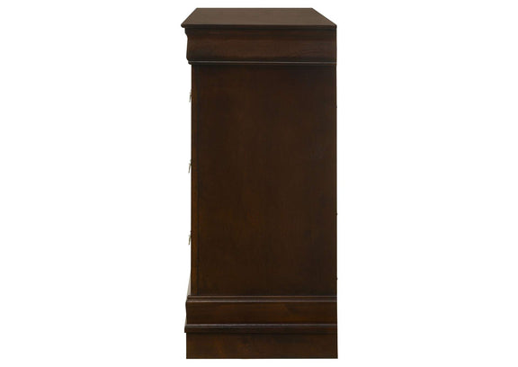 202413 Louis Philippe 6-drawer Dresser Cappuccino