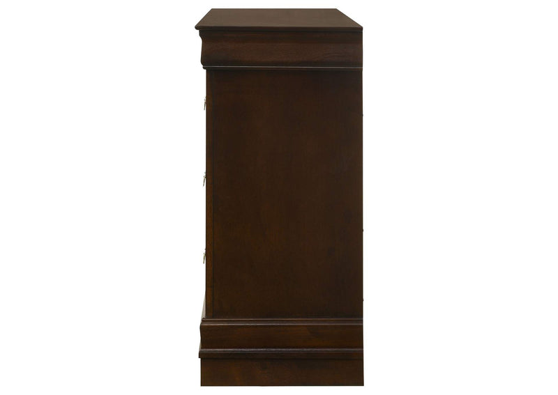 202413 Louis Philippe 6-drawer Dresser Cappuccino
