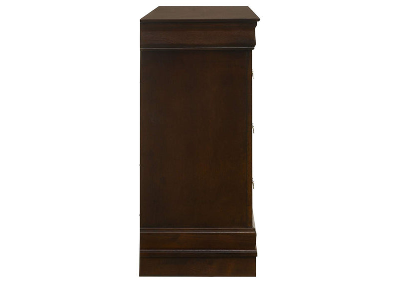 202413 Louis Philippe 6-drawer Dresser Cappuccino