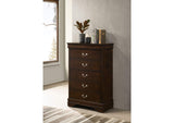 202415 Louis Philippe 5-drawer Bedroom Chest Cappuccino