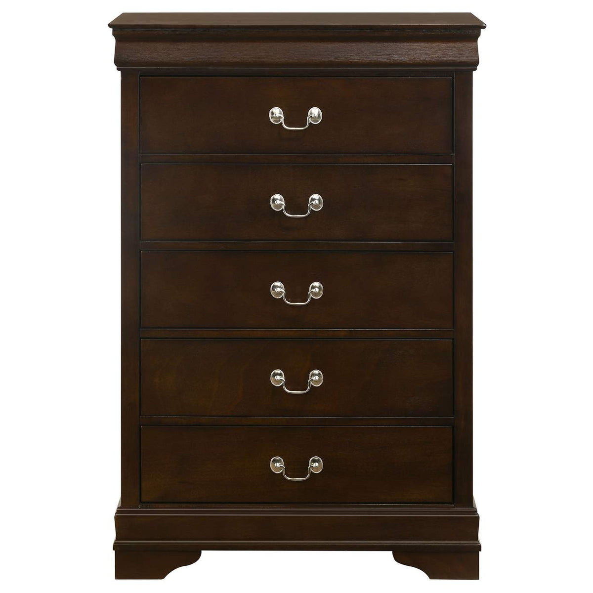 202415 Louis Philippe 5-drawer Bedroom Chest Cappuccino