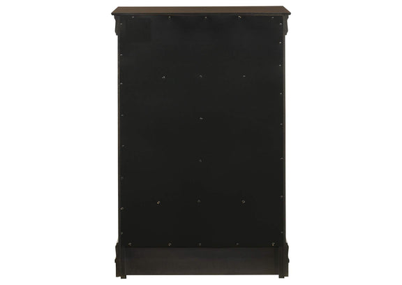 202415 Louis Philippe 5-drawer Bedroom Chest Cappuccino